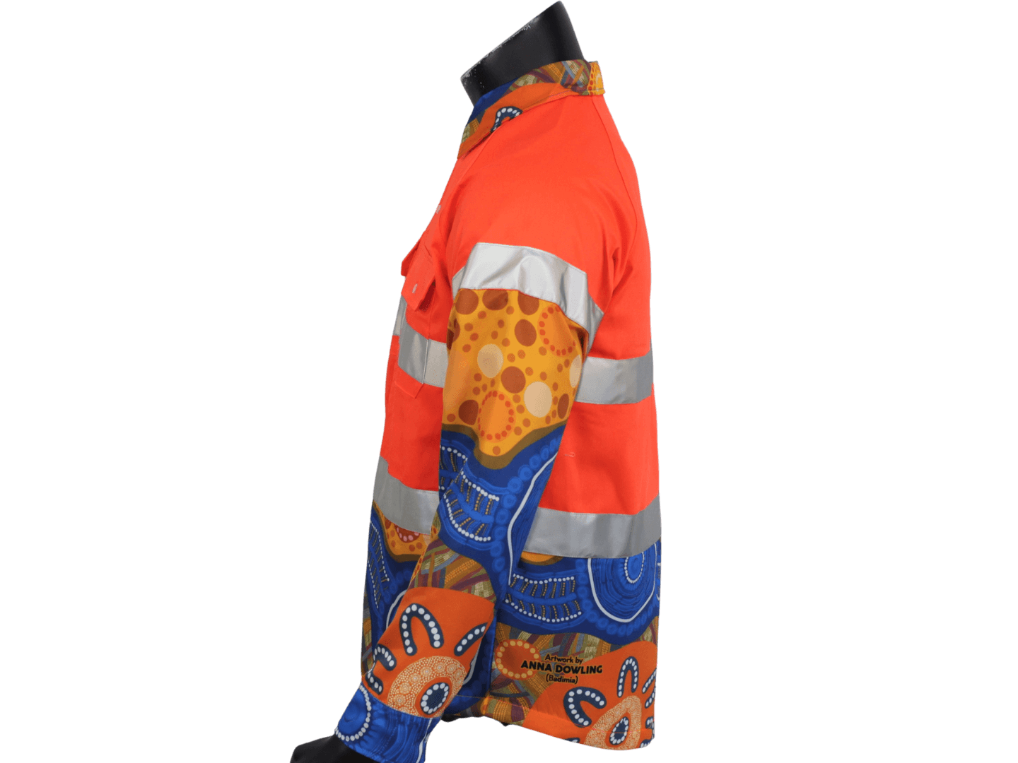 Custom Men’s Sublimation Hi Vis Long Sleeve Polo SPH-BUS-002 (1)