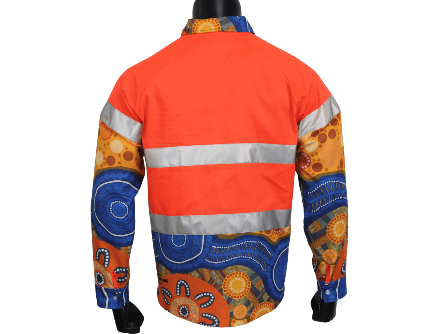 Custom Men’s Sublimation Hi Vis Long Sleeve Polo SPH-BUS-002 (1)