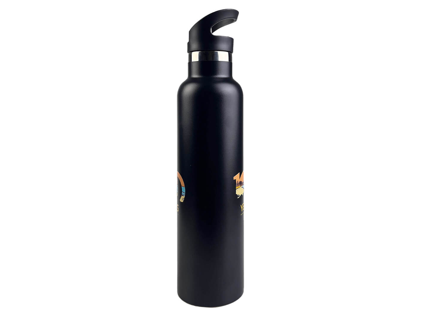 black stainless steel water bottles