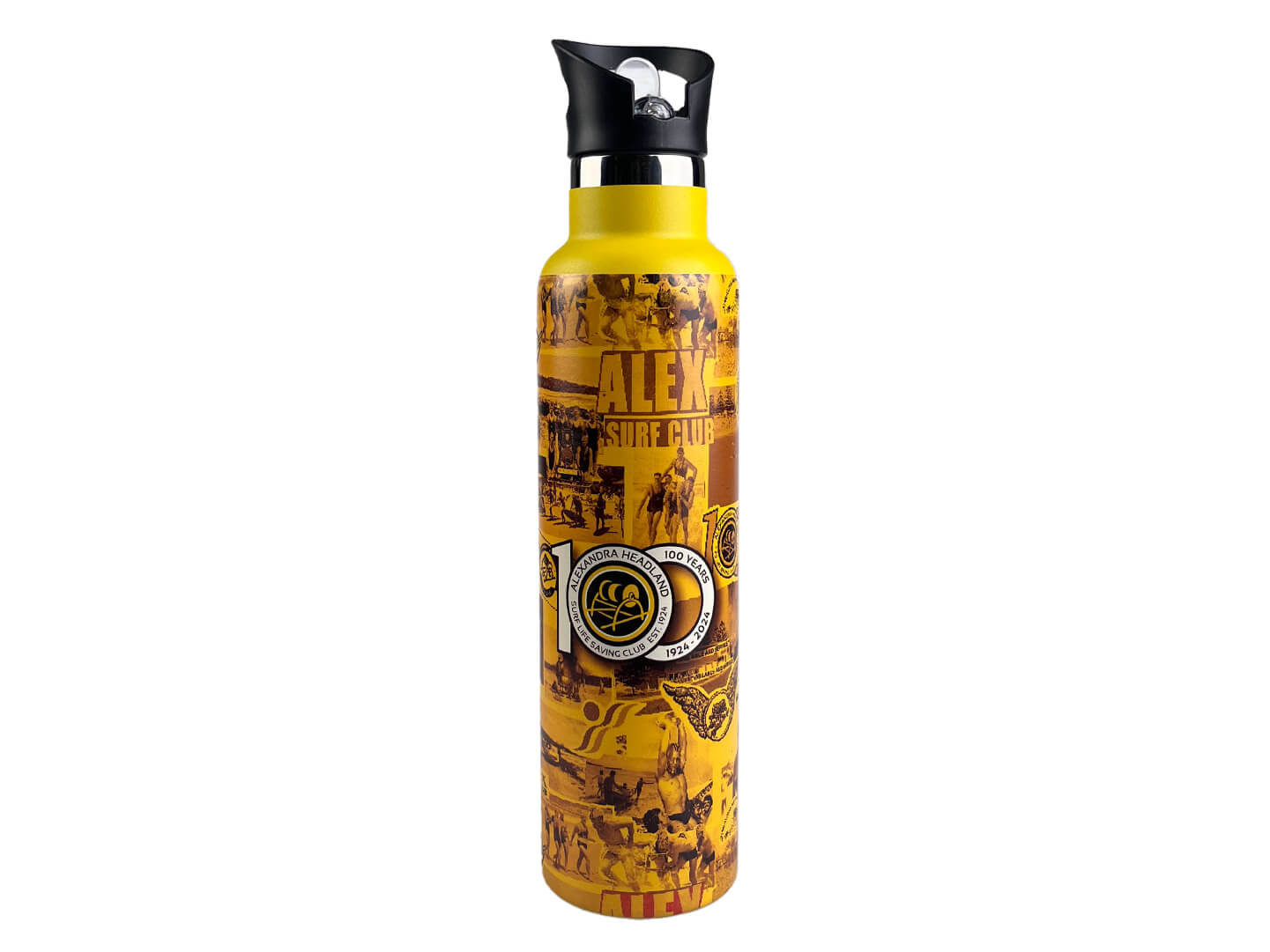 yellow stainless steel water bottles