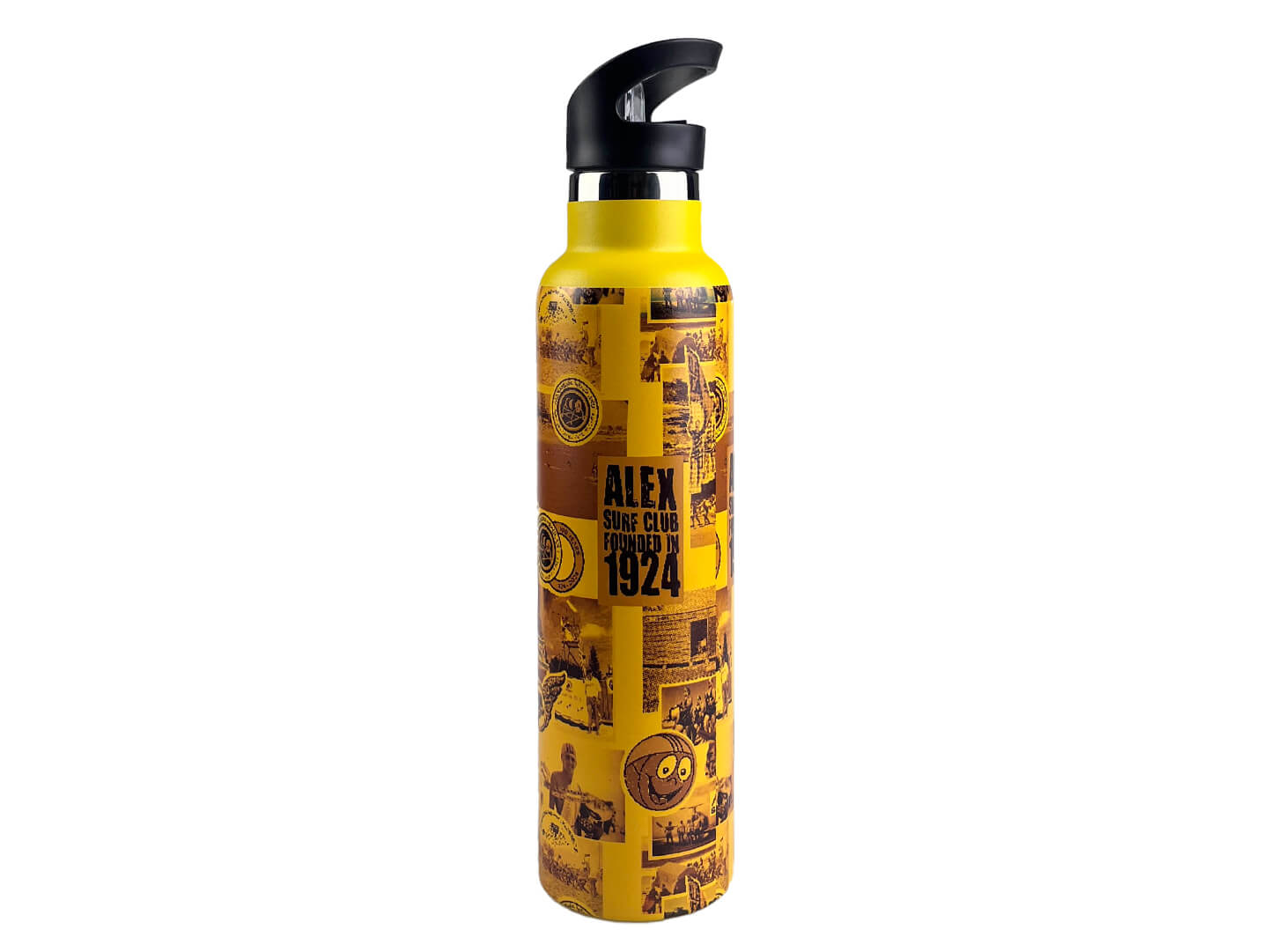 yellow stainless steel water bottles
