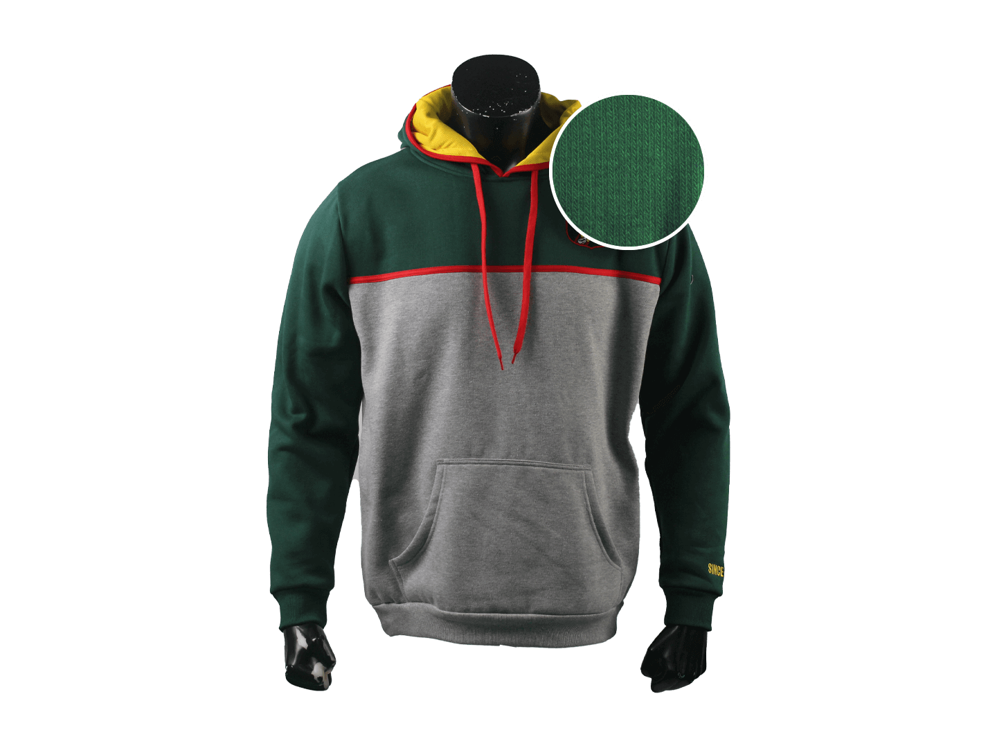 330gsm Green Hoody Fleece Fabric