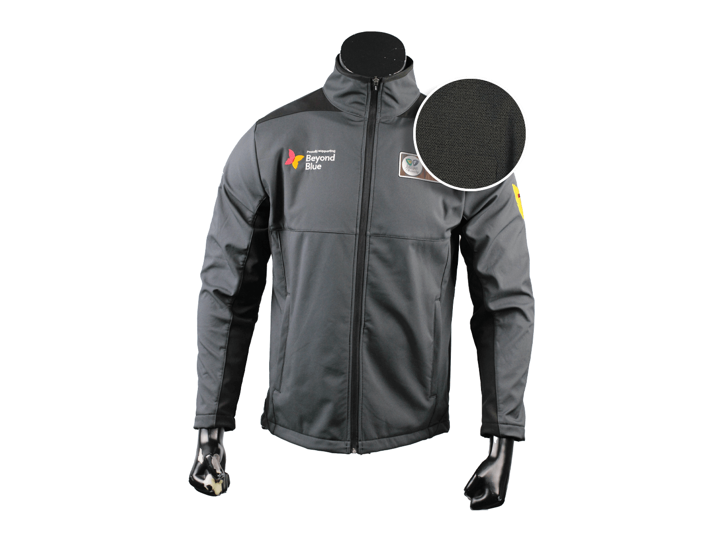 330gsm Softshell Jacket Fabric Gray