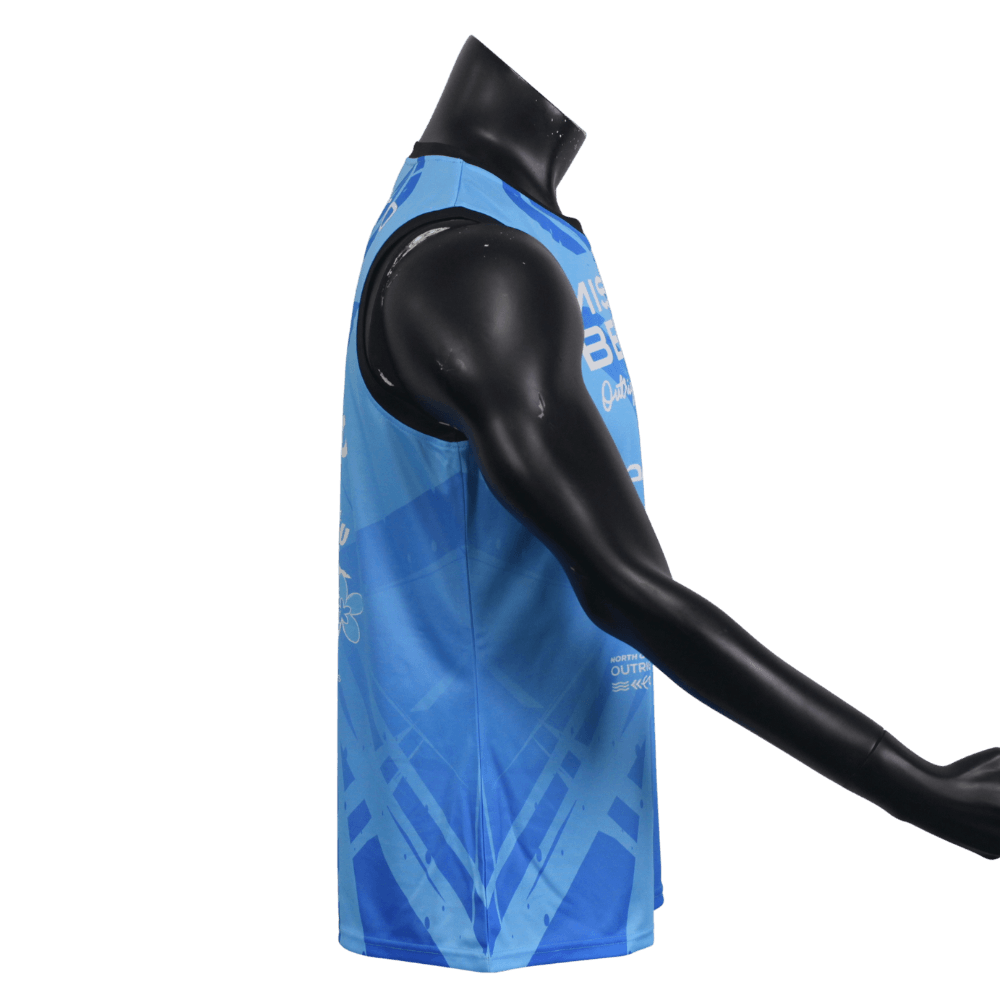 outrigger muscle tank top side view
