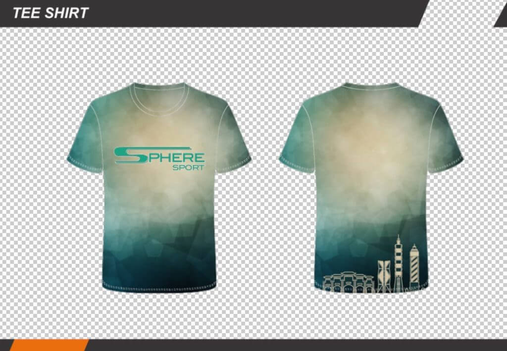 Sublimated Tee shirt with graphics